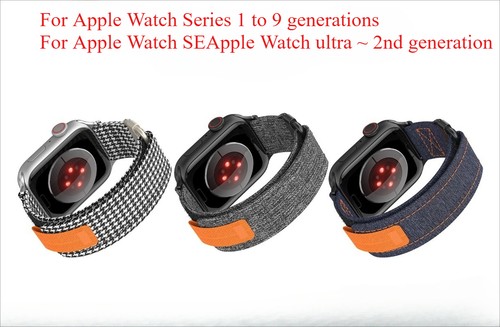 Denim houndstooth strap for - denim,