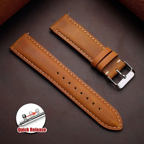 Leather watch band - leather, 20mm