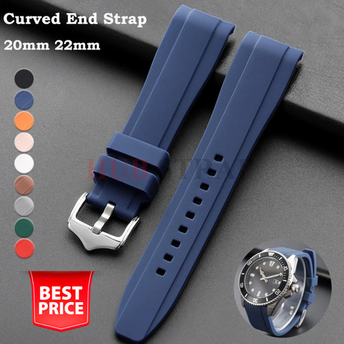 20mm 22mm curved end rubber - end,